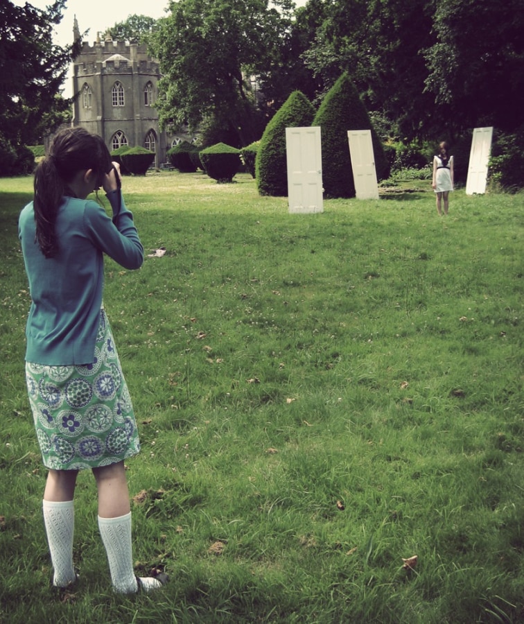 Eleanor Hardwick shooting &quot;Choices&quot;. 1