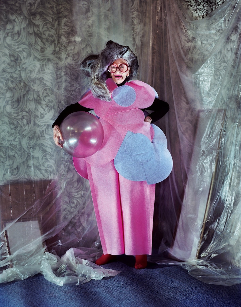 Clothing by Comme des Gar&#231;ons AW12; headpiece by D 1