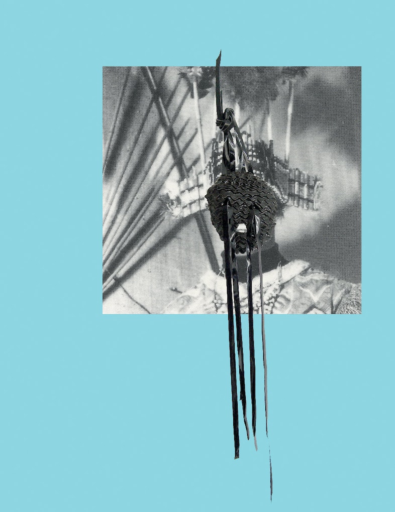 Caroline Achaintre: Frinz, 2012; collage, courtesy 2