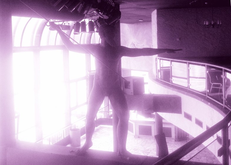 Neptune statue at swimming pool Tropicana 