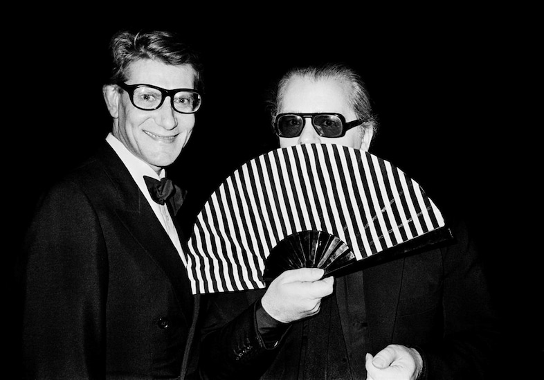Yves Saint Laurent and Karl