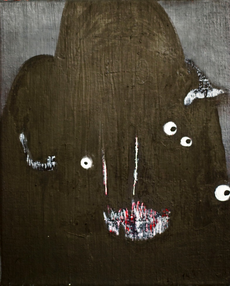 fearface,10x12in,oil on linen,2013 3