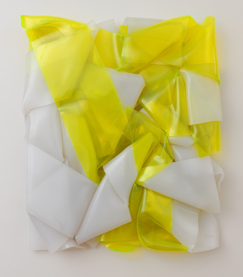 Compression Plexi Jaune et Blanche, 1972