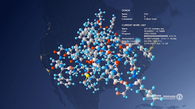Folding@home map a cancer protein
