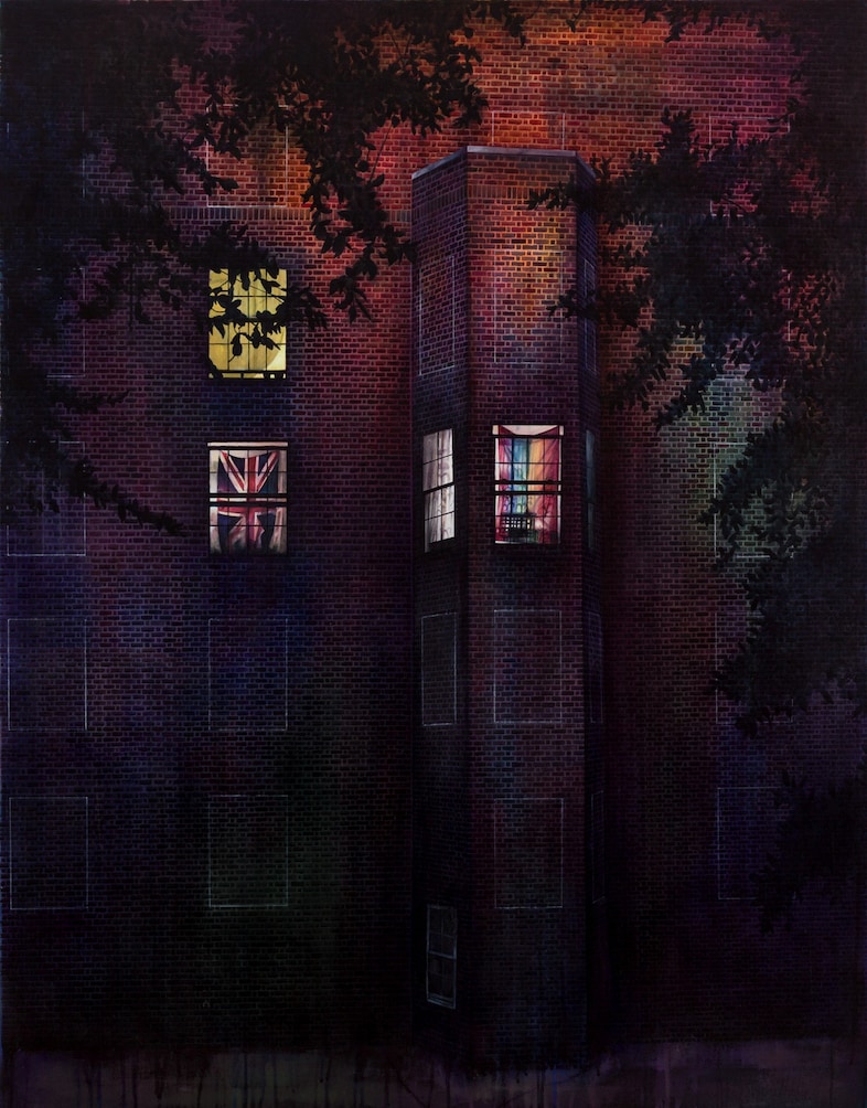 Burchington_House_2014_ink_acrylic_on_paper_113.5x 0