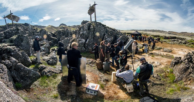 Darren Aronofsky filming on location in Iceland