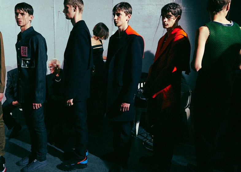 Raf Simons SS15 Mens collections, Dazed backstage 