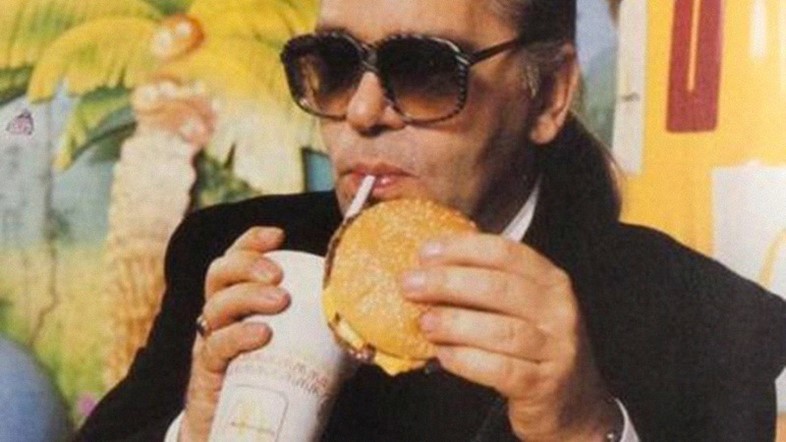 Dazed VFiles takeover, Karl Lagerfeld eating McDonald&#39;s