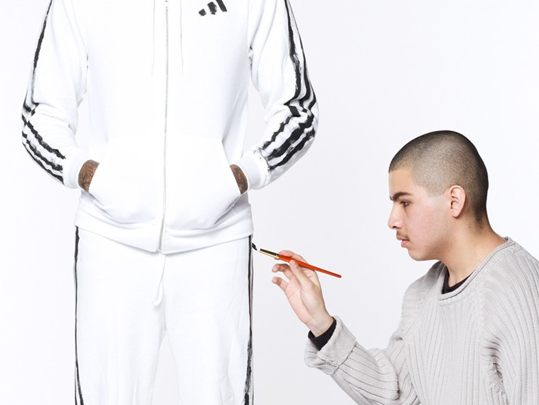 Dazed, DIS takeover Adidas the art school tracksuit