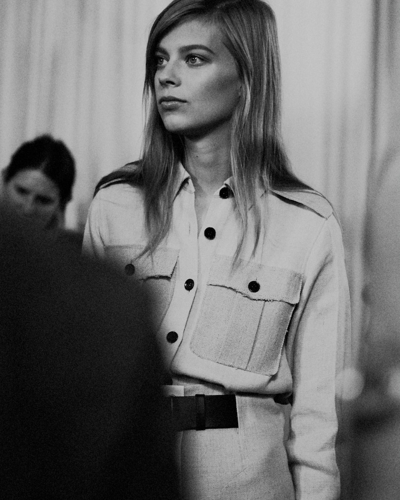 Backstage at Victoria Beckham SS15 4