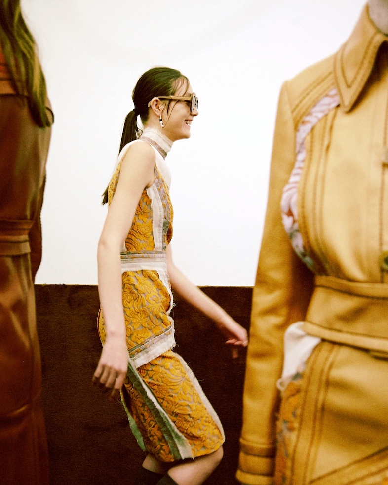 Prada SS15, womenswear, Dazed backstage 23