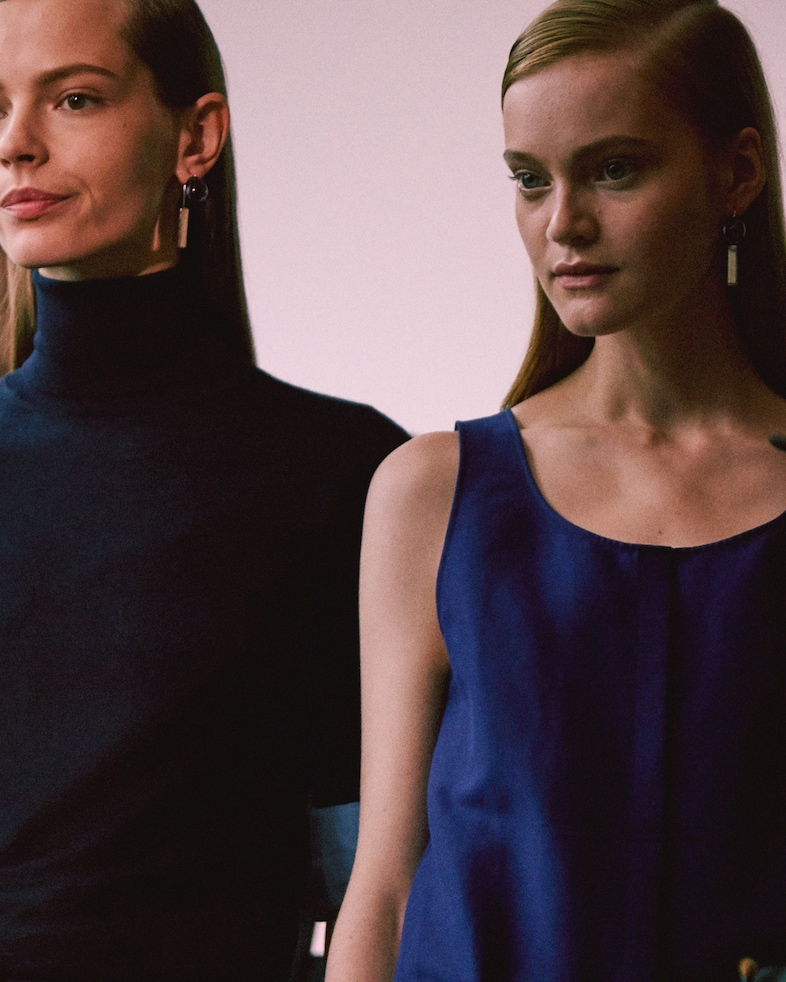 Backstage at Jil Sander SS15 8
