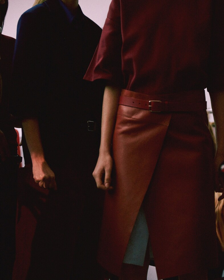 Backstage at Jil Sander SS15 20