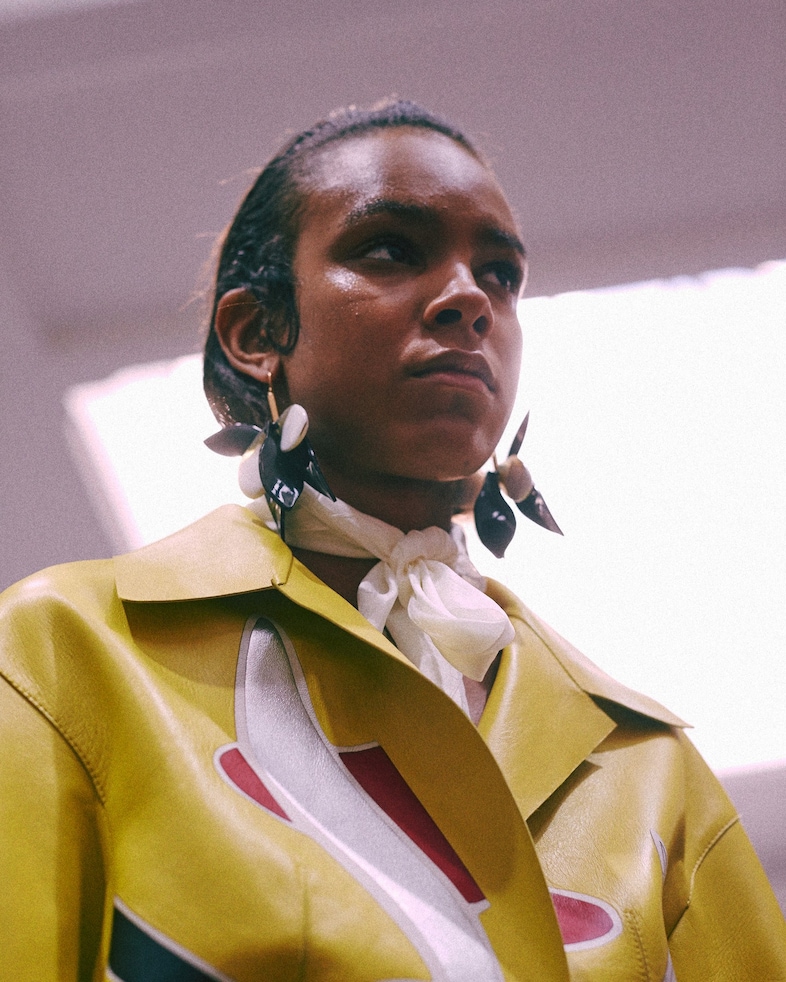 Backstage at Marni SS15 2