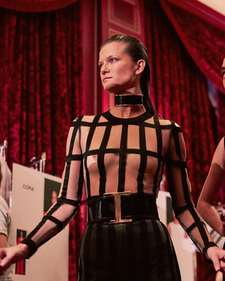 Balmain SS15, womenswear, Dazed backstage 2