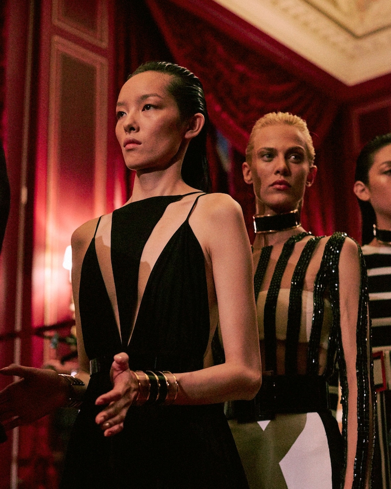 Balmain SS15, womenswear, Dazed backstage 12