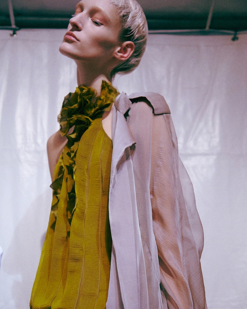 Backstage at Haider Ackermann SS15 Dazed 4