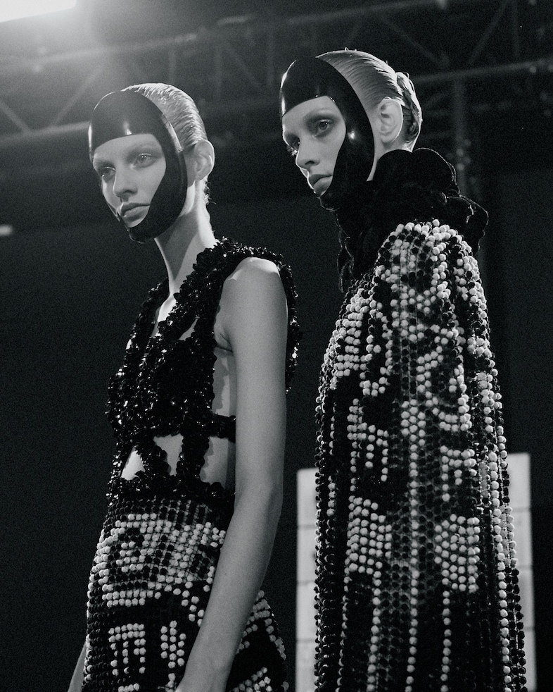 Alexander McQueen SS15, womenswear, Dazed backstage 1