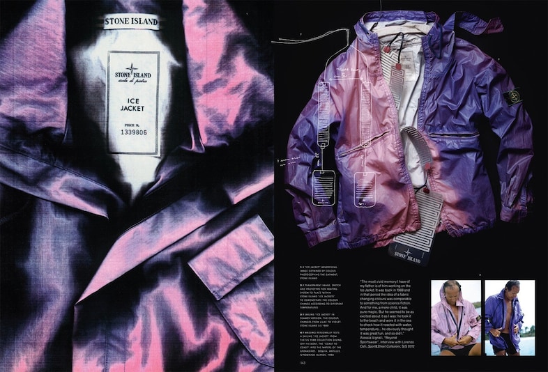 Massimo Osti at Stone island + CP designs ‘Ice Jacket’