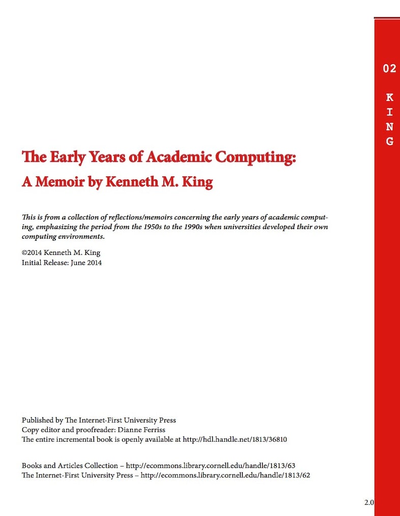 “The early years of academic computing”