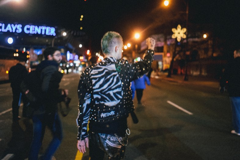 Ferguson protests Manhattan Bridge