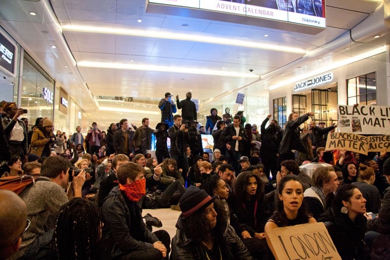 #ICantBreathe Eric Garner protests Westfield London 