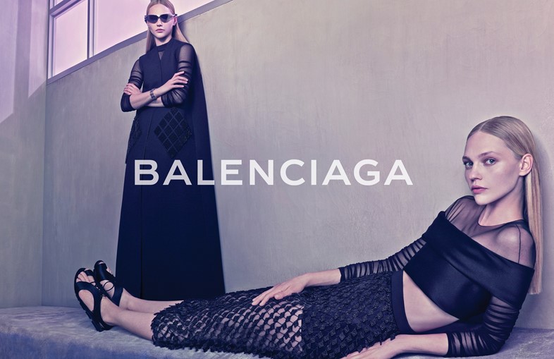 Sasha Pivovarova Balenciaga spring/summer 2015 campaign