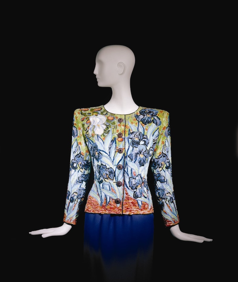 Yves Saint Laurent Vincent Van Gogh short evening ensemble 9
