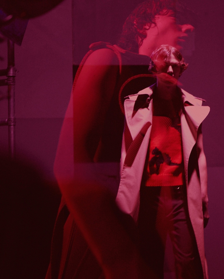 Raf Simons AW15 Mens Jumper Wide Lapel Coat 5