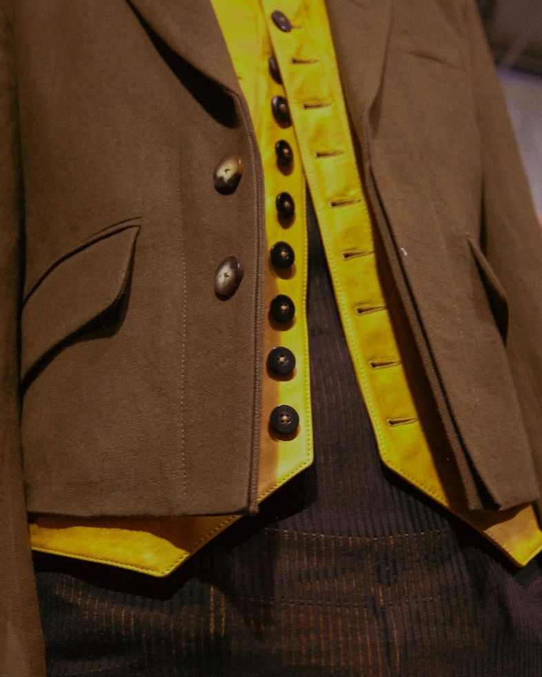Ann Demeulemeester AW15 Yellow Button Up Underlayer 19
