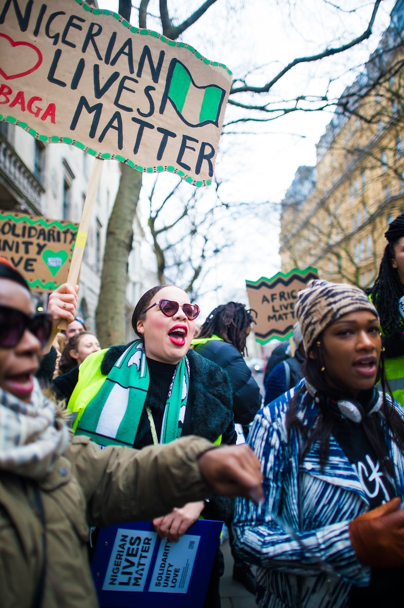 Nigerian Lives Matter Boko Haram protest in London