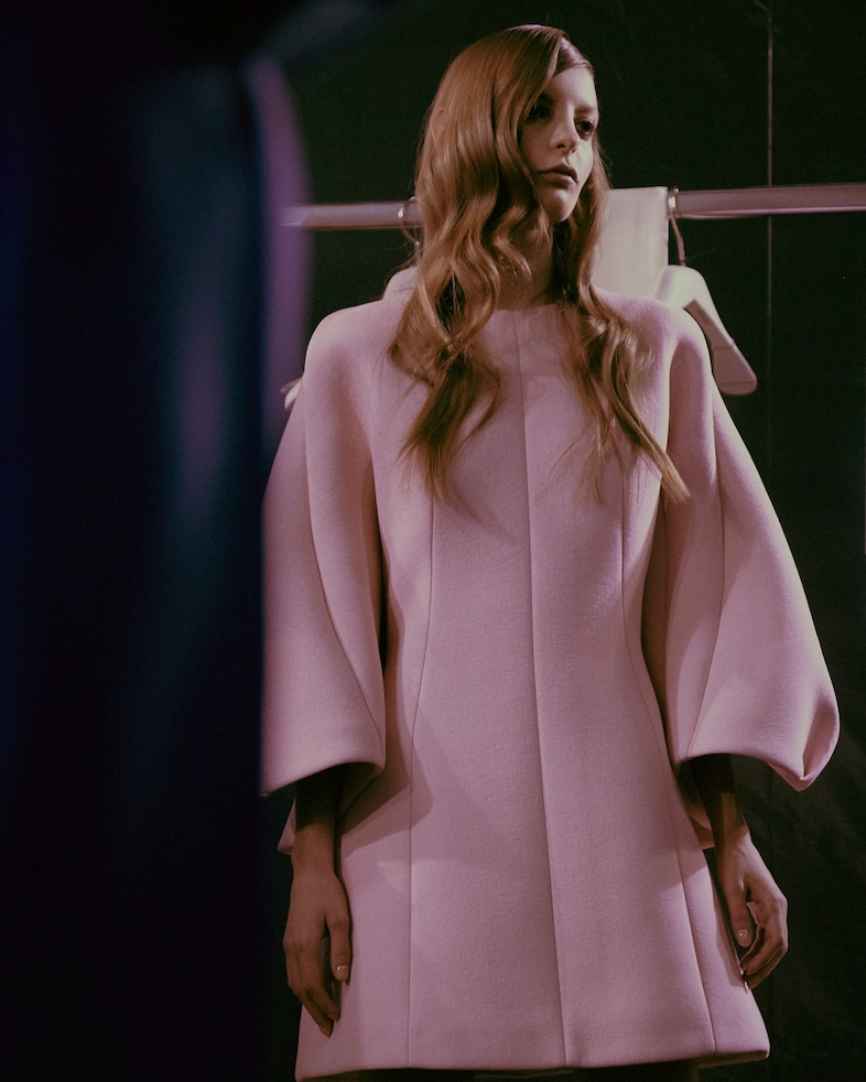 Dice Kayek Haute Couture SS15 Pink Mini Balloon Sleeve 0