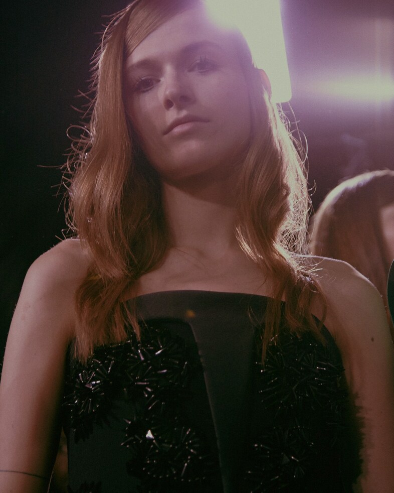 Dice Kayek Haute Couture SS15 Black Strapless Beaded Dress 2