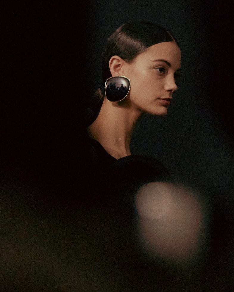 Armani Priv&#233; Haute Couture SS15 Reflection Large Earrings 3