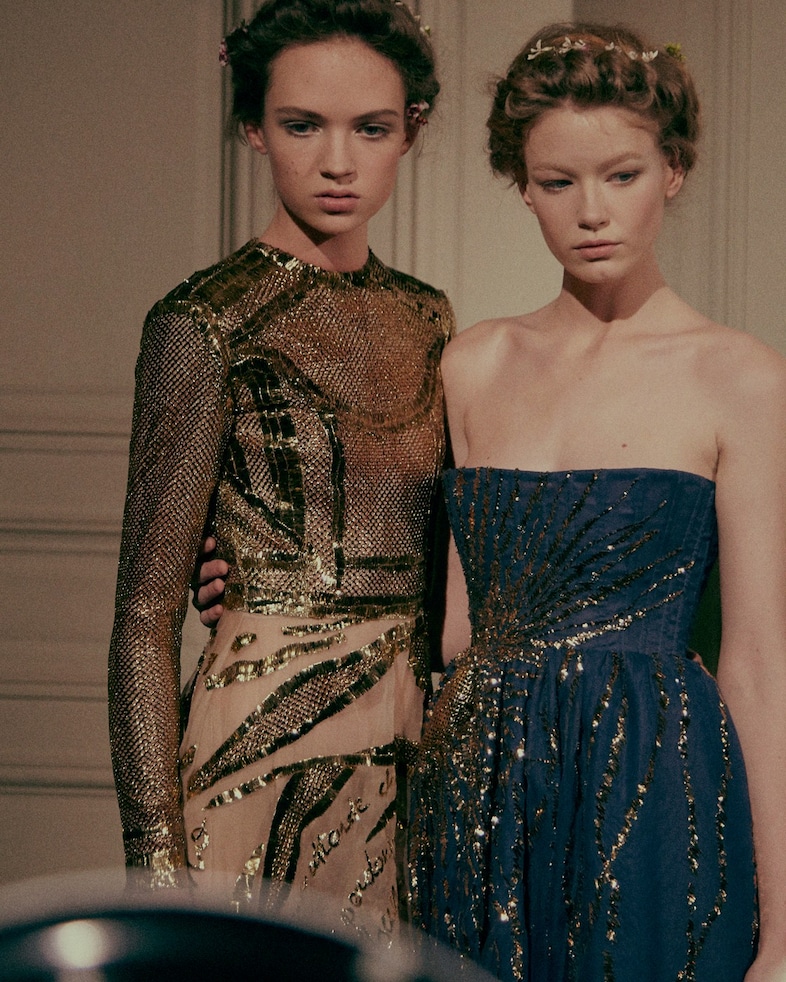 Backstage at Valentino Haute Couture SS15 5