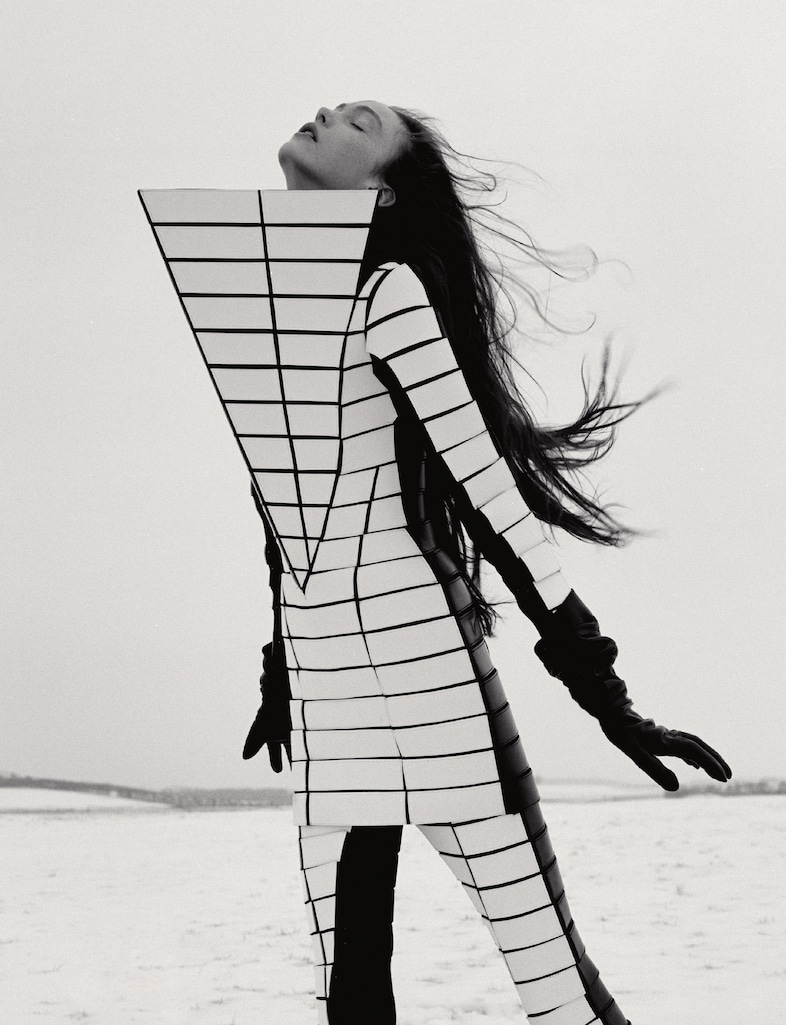 Gareth Pugh 10 Years Dazed Archive 2009 Catsuit B&amp;W 9