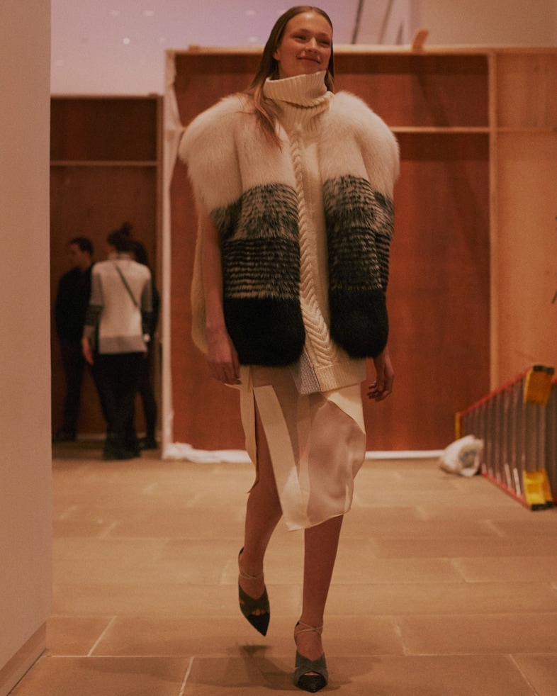 Prabal Gurung AW15, Dazed womenswear, fur, stole, turtleneck 5