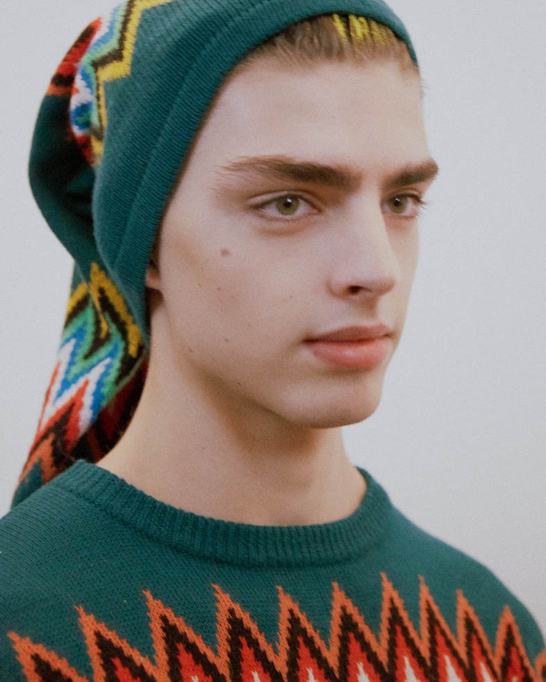 Jeremy Scott AW15, womenswear, Dazed backstage, bonnet 6