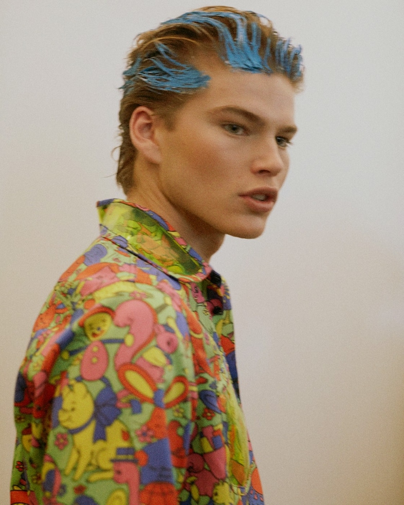 Jeremy Scott AW15 womenswear Dazed backstage paint childhood 8
