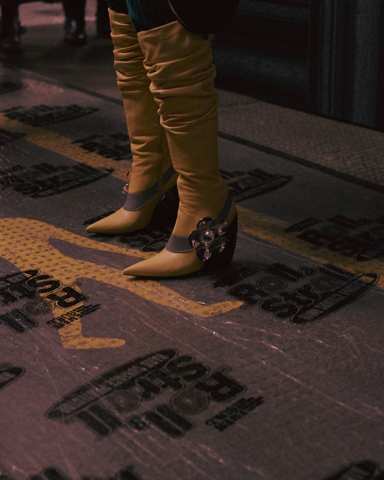 J.W.Anderson AW15, 80s, Soviet, Geometric, Knee High Boots 28