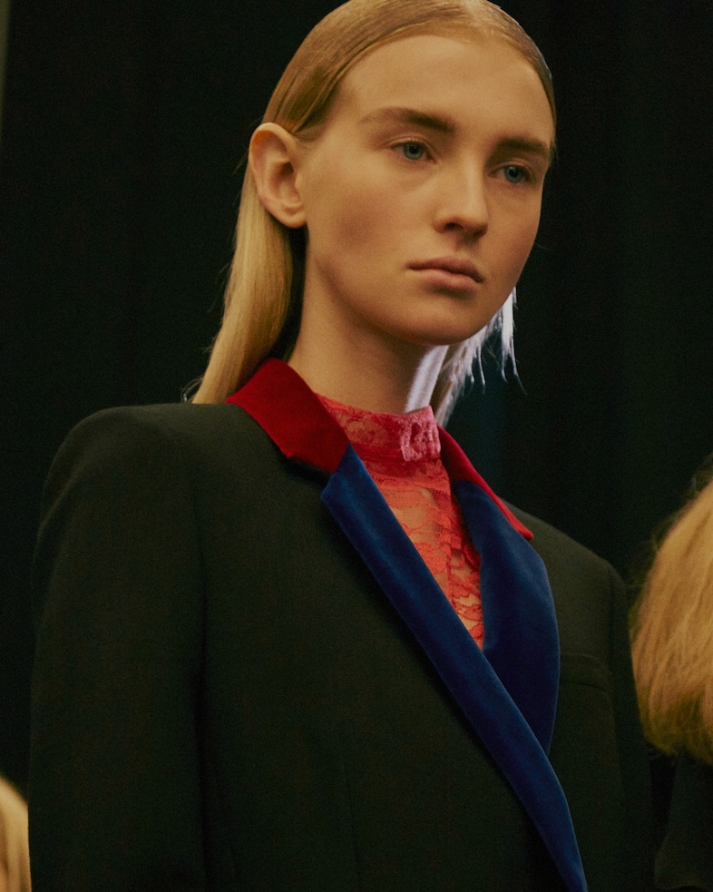 Christopher Kane AW15 Womenswear, London portrait close up 12