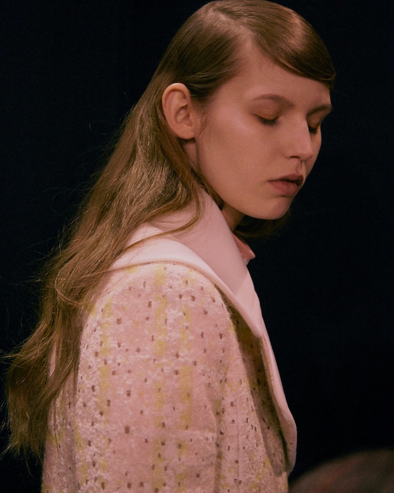 Peter Pilotto AW15, Womenswear, Dazed, London baby pink 8
