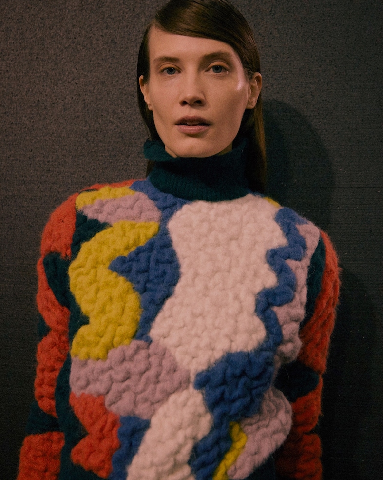 Peter Pilotto AW15, Womenswear, Dazed, London jumper 60s 11
