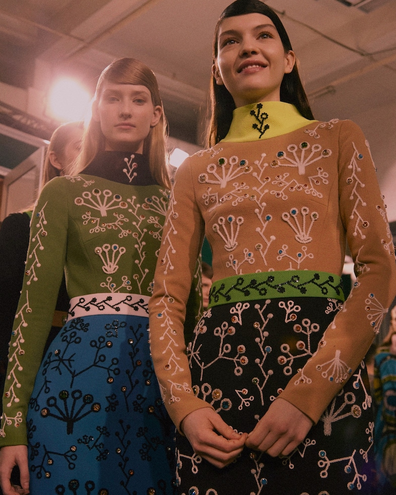 Peter Pilotto AW15, Womenswear, Dazed, London embroider 60s 10