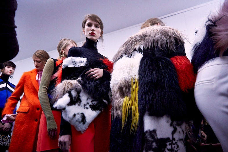 MSGM AW15, Dazed, Womenswear, Fur Clutch, Turtle Neck 