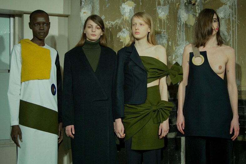 Jacquemus AW15 Dazed backstage Womenswear group childhood