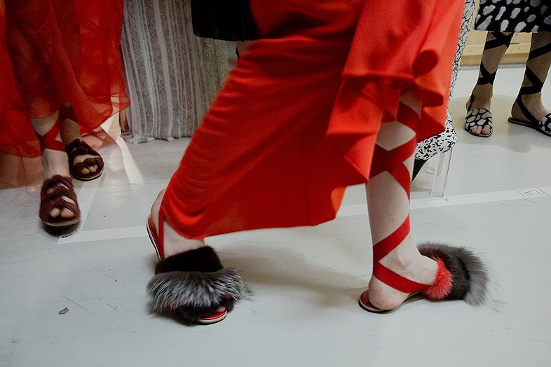 Vionnet AW15, Dazed backstage, Paris, Womenswear
