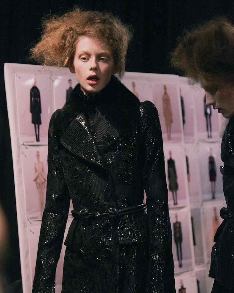 Alexander McQueen AW15 Dazed womenswear Sparkle Coat Fur 28