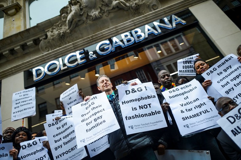 Dolce and Gabbana protest