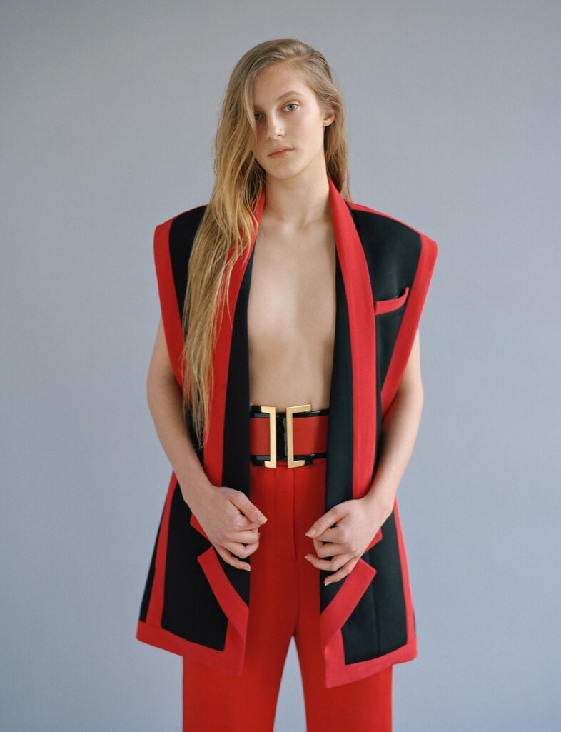 Balmain Brit girl army Olympia Campbell Olivier Rousteing 4